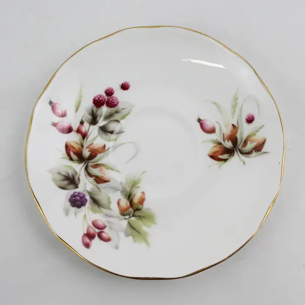 Duchess Bone China Berry And Acorn Cup and Saucer Set