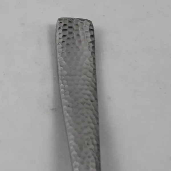 Lot of 2 Dash Of That Flatware Hammered Handle Pattern Stainless Teaspoons 6.75"