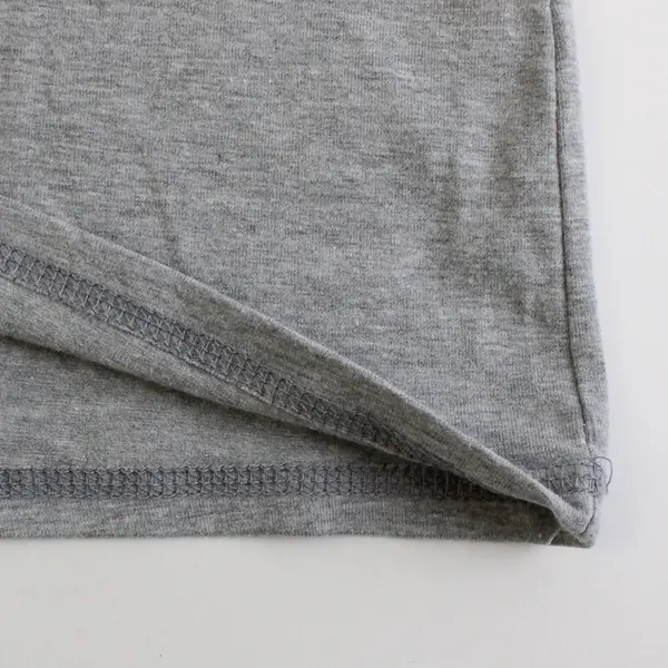 Jockey Women's L Gray Jersey Cotton Blend Long Sleeve Stretch Shirt