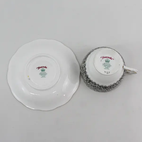 Royal Standard  Keepsake Rose Fine Bone China England Tea Cup And Saucer 