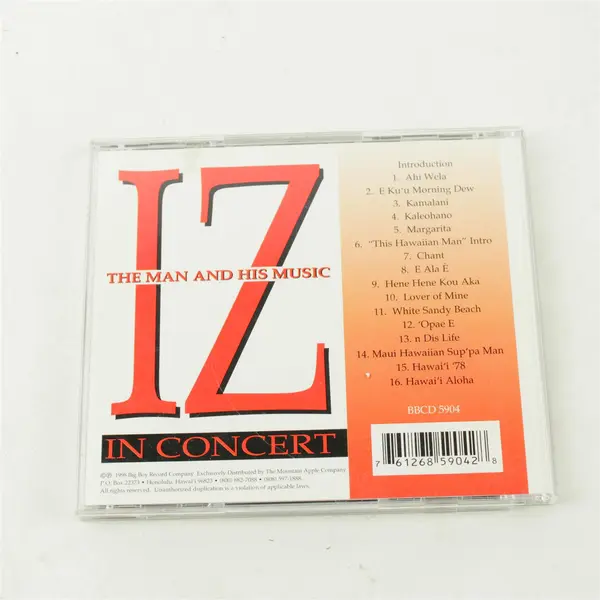 Iz - In Concert CD Pre-Owned Broken Jewel Case Untested