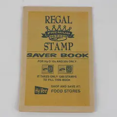 Vintage Regal Premium Stamp Saver Book Hy-Vee Stores