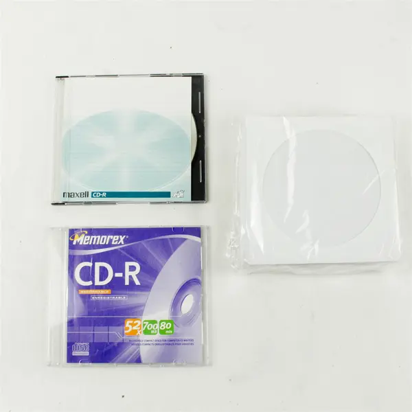 Lot of CDs & Accessories 2 Blank CD-Rs New Empty CD Sleeves