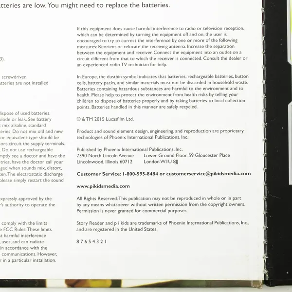 Star Wars Return of the Jedi Story Reader Paperback Book 