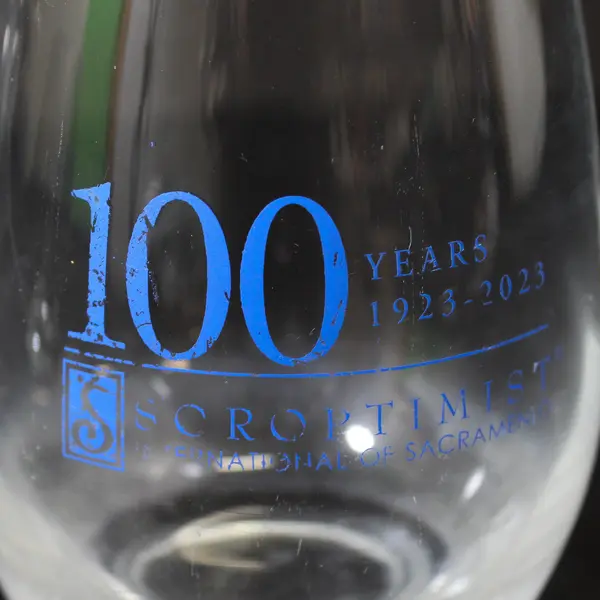 4 Soroptimist International Sacramento 100 Year Anniversary Wine Glasses 2023