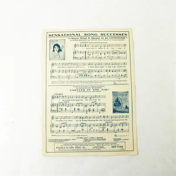 Hawaiian Lullaby Sheet Music Words by Dorothy Terriss Music by Ethel Bridges