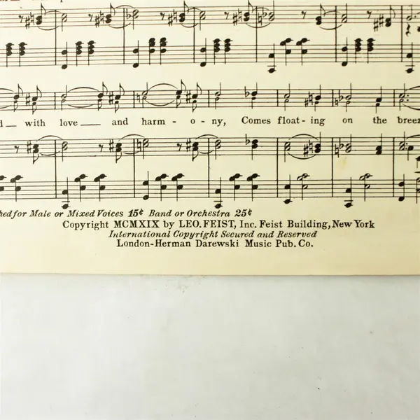 Hawaiian Lullaby Sheet Music Words by Dorothy Terriss Music by Ethel Bridges