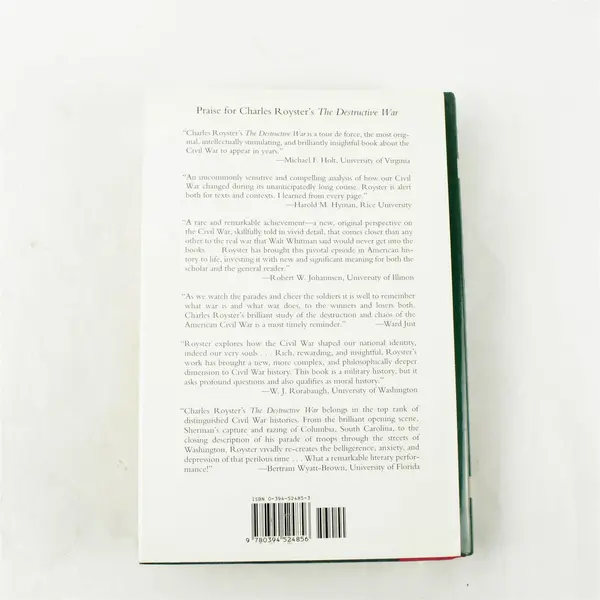 Destructive War by Charles Royster Hardcover Military History Book