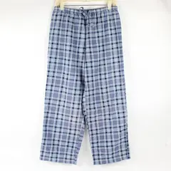 L.L.Bean Women's XS Blue Plaid 100% Cotton Drawstring Waist Lounge Pants