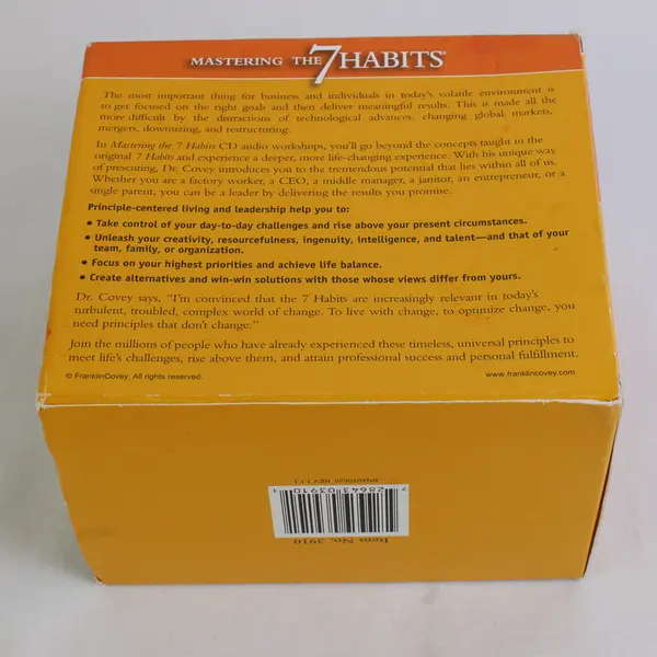 Mastering The 7 Habits Stephen R Covey Leadership Audiobook CD 2005 Box Set