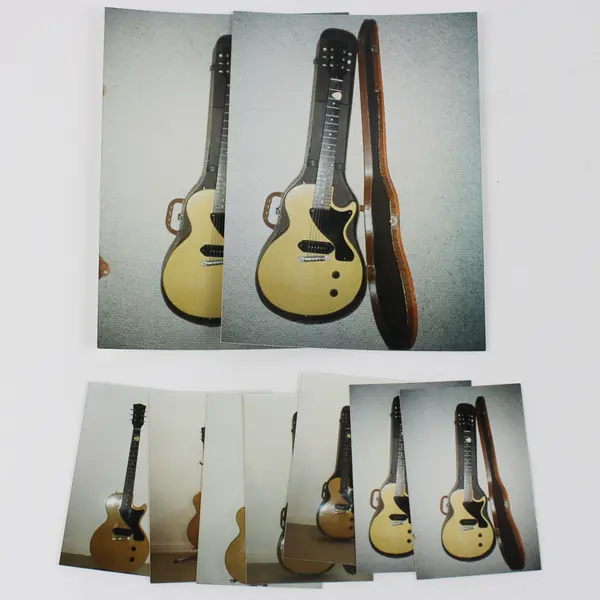 Lot Of 9 Vintage Gibson Guitar Snapshot Photos 1990s