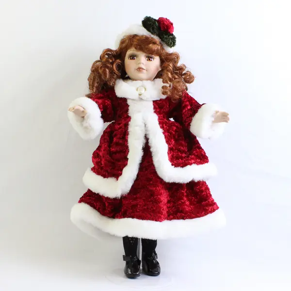 Collector's Choice Limited Edition Genuine Fine Bisque Porcelain Doll Christmas 