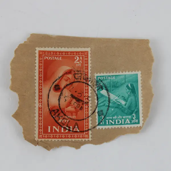 Lot Of 6 India Stamps Used 1950s Inauguration Tilak Buddha Kabir Mirabai