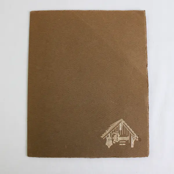 Vintage Photo Folder Portrait Middle Aged Man Burns Studio Boise Idaho