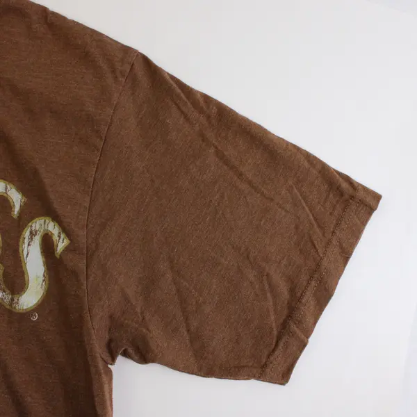 Guinness Official Merch Men's XLT Brown Shamrock Graphic Short Sleeve T-Shirt