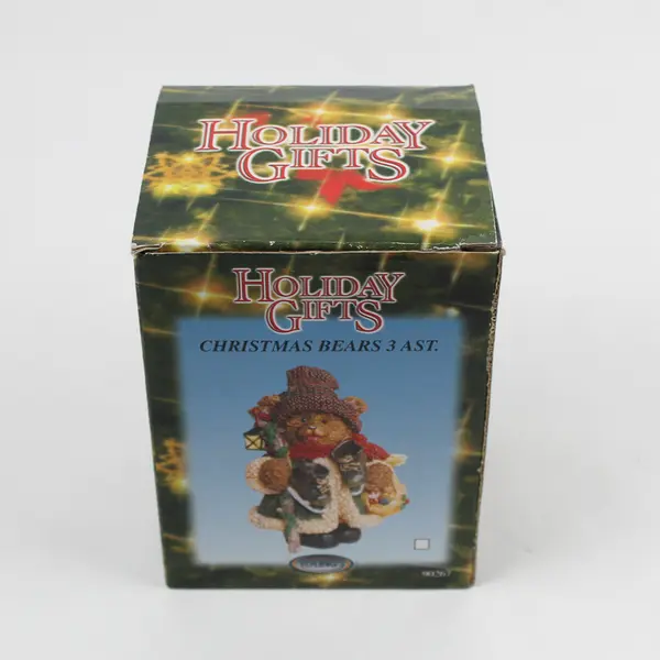 Young's Inc. Holiday Gifts Christmas Bears Teddy with Cardinals Resin Figurine