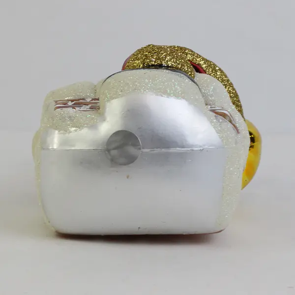 Vintage Santa On Chimney Plastic Christmas Ornament 7"