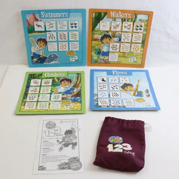 Go Diego Go 123 Game Learning Made Fun by Milton Bradley 2006 Complete