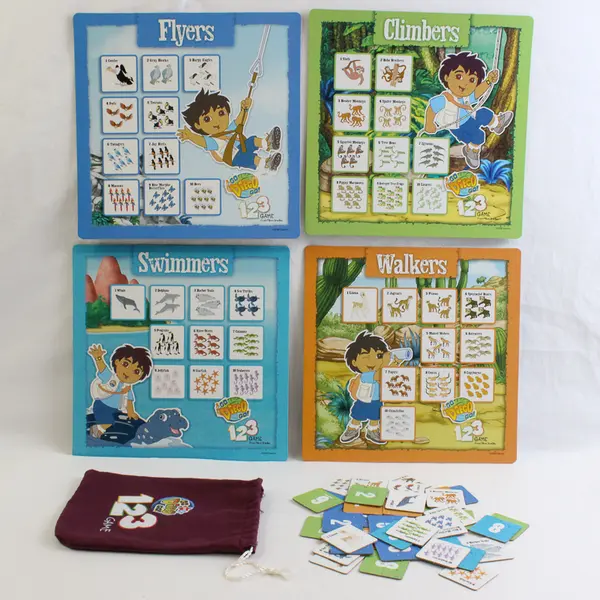 Go Diego Go 123 Game Learning Made Fun by Milton Bradley 2006 Complete