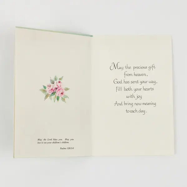 Vintage Salvatorian Christian Religious New Baby Congrats Greeting Card