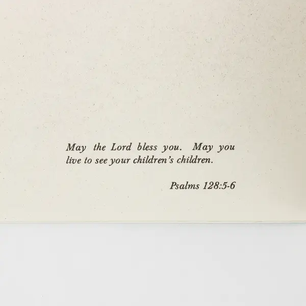 Vintage Salvatorian Christian Religious New Baby Congrats Greeting Card