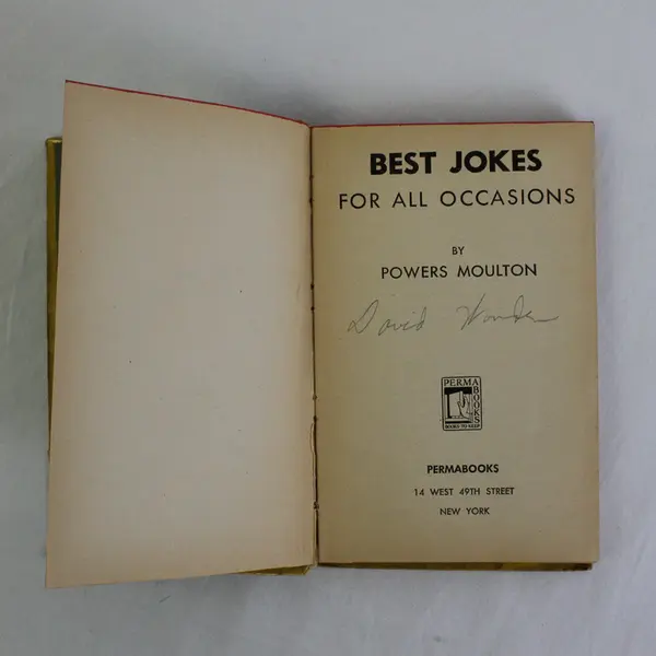 Vintage Book Best Jokes For All Occasions Powers Moulton 1948 Hardcover