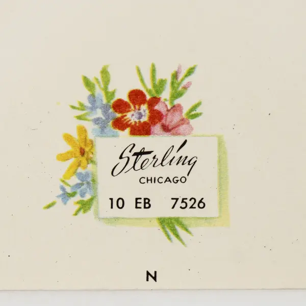 Vintage Sterling Chicago New Baby Congratulations Father Greeting Card