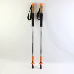 Northpak Outdoor Lock Adjustable Trekking Poles Cork Grip Basket Rubber Tip