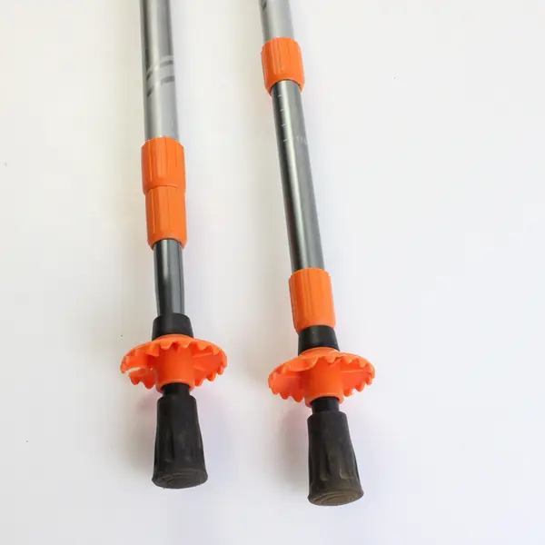 Northpak Outdoor Lock Adjustable Trekking Poles Cork Grip Basket Rubber Tip