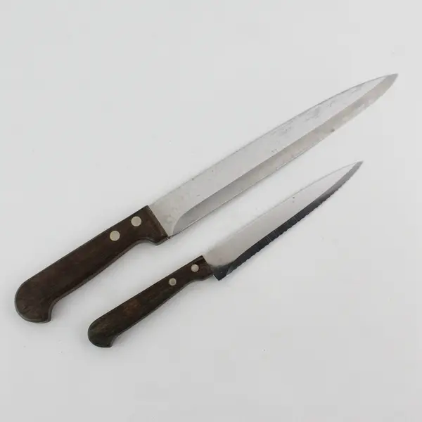 Imperial Collection 14" Carving Knife And 10" Utility Knife Wood Handles