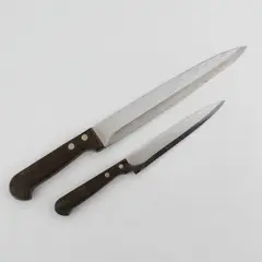 Imperial Collection 14" Carving Knife And 10" Utility Knife Wood Handles