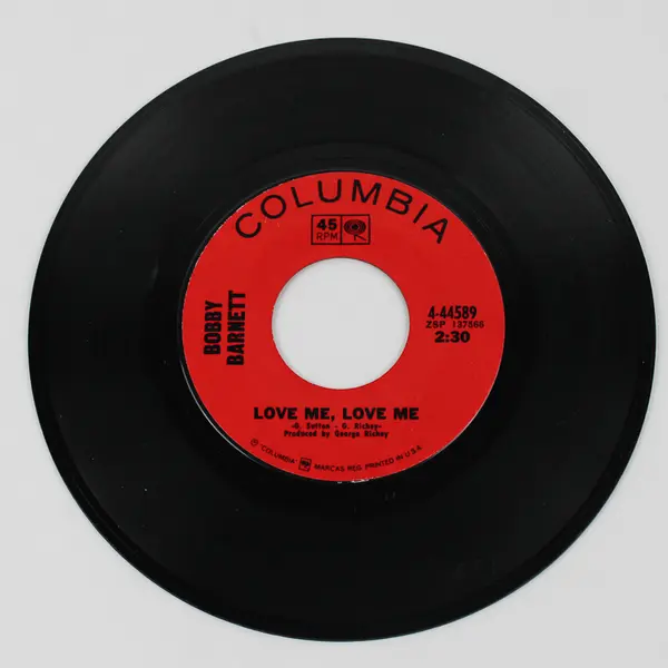 Bobby Barnett, Love Me Love Me /The End Of Lyin' Columbia Records 4-44589