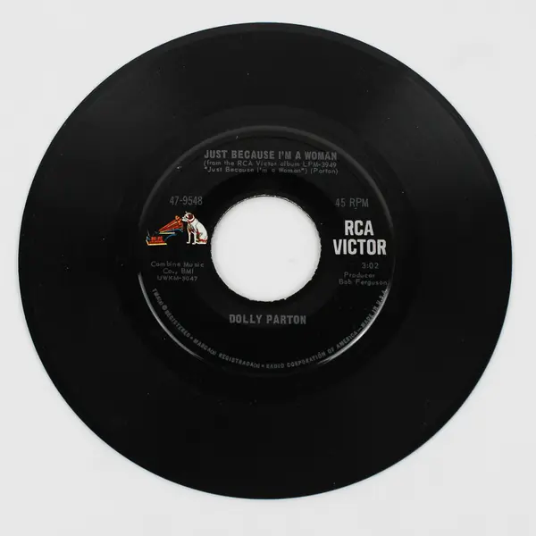 Dolly Parton Wish I Felt This Way At Home/ Just Because I'm A Woman 45 Record