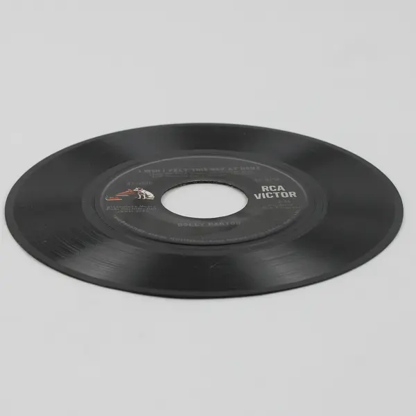 Dolly Parton Wish I Felt This Way At Home/ Just Because I'm A Woman 45 Record