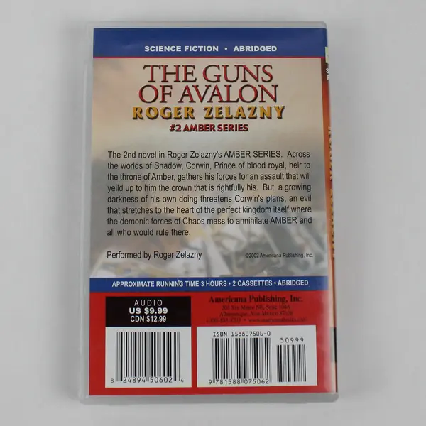 The Guns Of Avalon By Roger Zelazny Read By Author (Audiobook, 2 Cassettes)