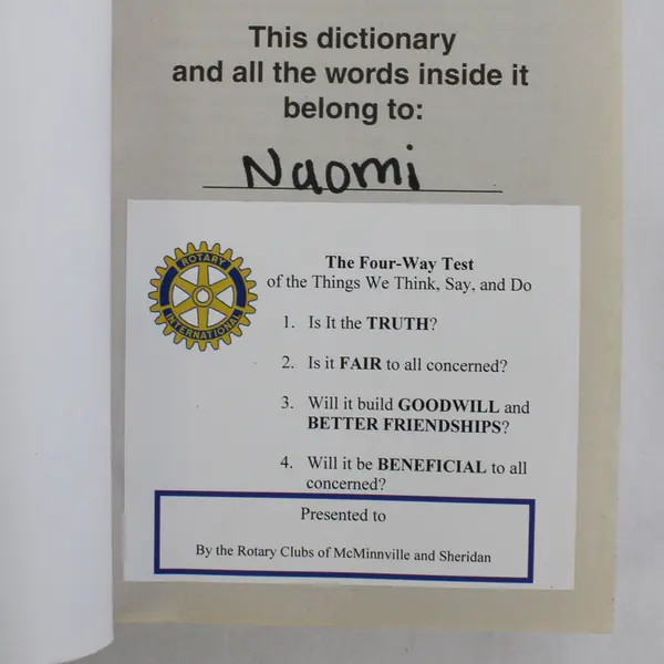 A Student's Dictionary & Gazetteer 23rd Edition 2015 Paperback Good