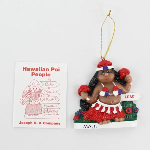 Joseph K Company The Poi People Hula Dancer Christmas Ornament 