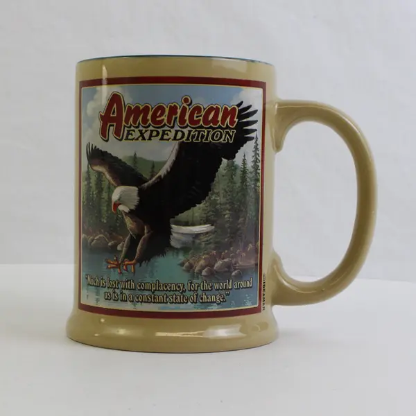 Ideaman American Expedition Bald Eagle Ceramic Coffee Mug