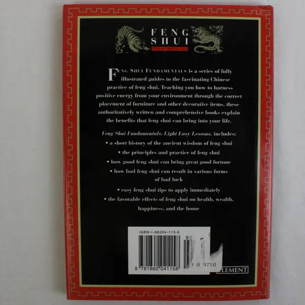 Feng Shui Fundamentals Eight Easy Lessons by Lillian Too 1997 Hardcover DJ