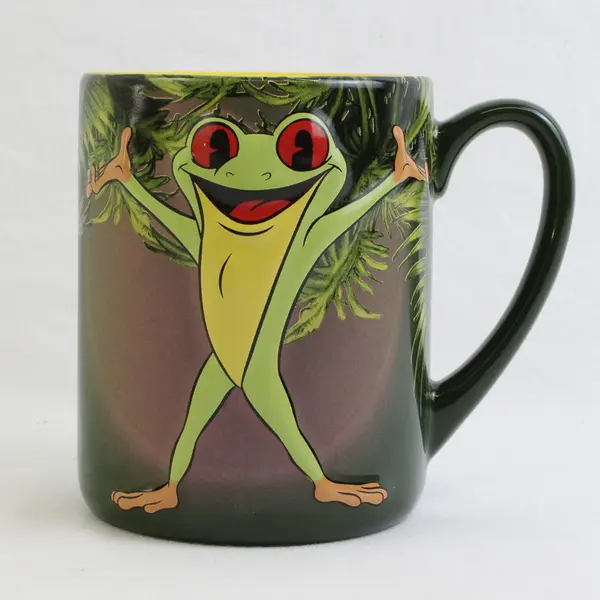 Rainforest Cafe Cha! Cha! Tree Frog Ceramic Coffee Mug