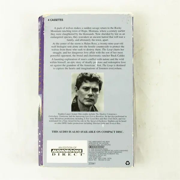 The Loop By Nicholas Evans Read By Stephen Lang (Audiobook, 4 Cassettes)