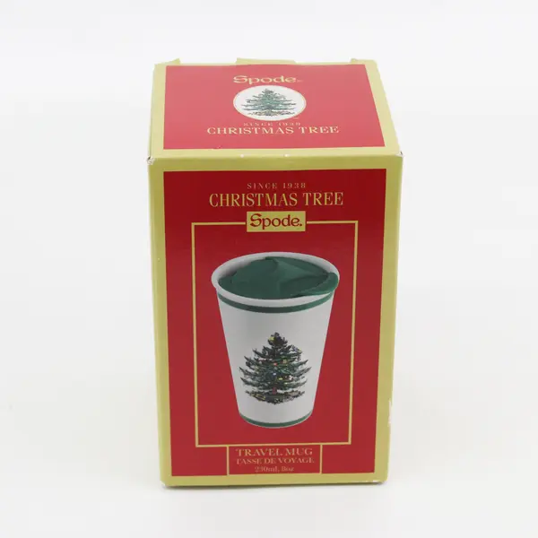 Spode, Christmas Tree Travel Mug New Original Box