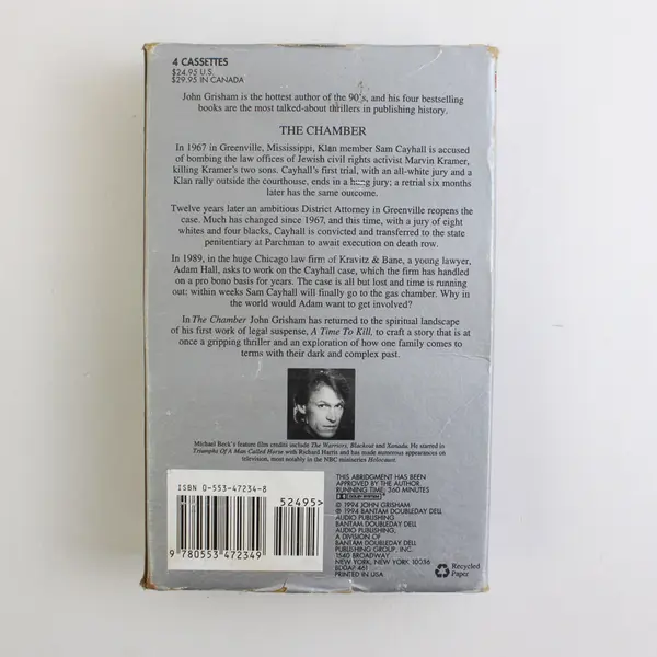 The Chamber By John Grisham Read By Michael Beck (Audio Book, 4 Cassettes)