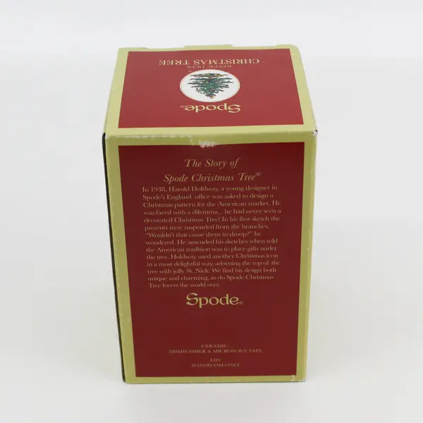 Spode Christmas Tree Polka Dot Travel Coffee Mug 8oz Ceramic With Lid