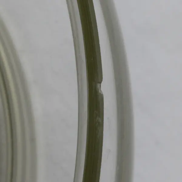 Floral Etched Glass Decorative Bowl 9.5" Diameter FLAWED