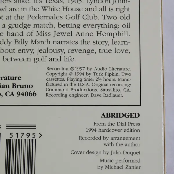 Fast Greens By Turk Pipkin Read By Turk Pipkin (Audio Book, 2 Cassettes)