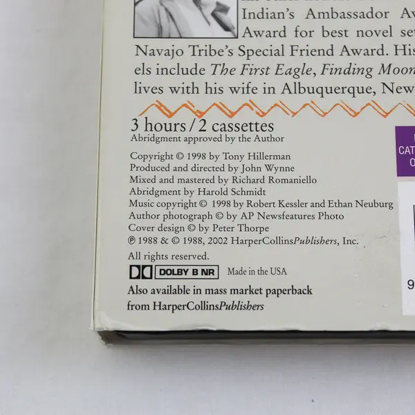 A Thief Of Time By Tony Hillerman Read By Author (Audio Book, 2 Cassettes)