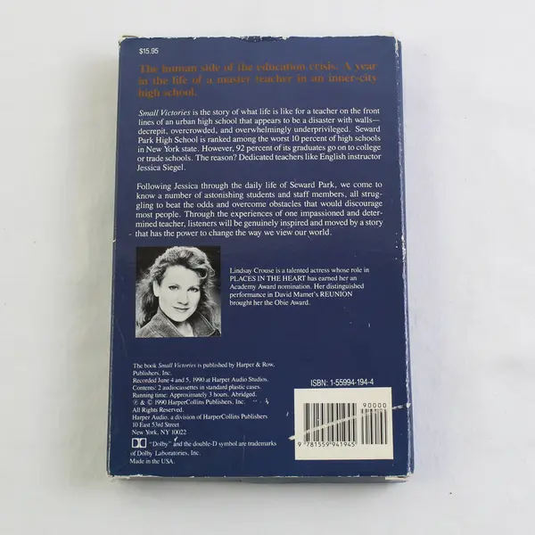 Small Victories By Samuel G. Freedman Lindsay Crouse Audio Book 2 Cassettes