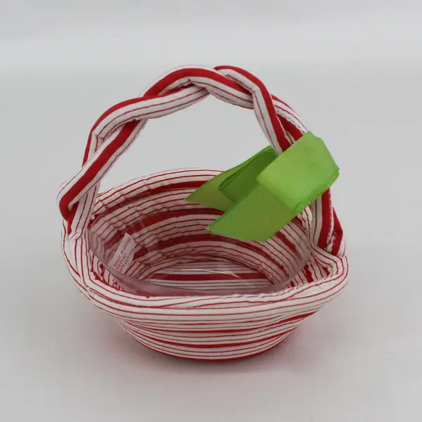 Avon Edible Expressions Peppermint Twist Cloth Basket And Liner