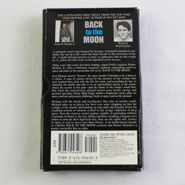 Back To The Moon By Homer H. Hickam Jr. (Audio Book, 4 Cassettes)